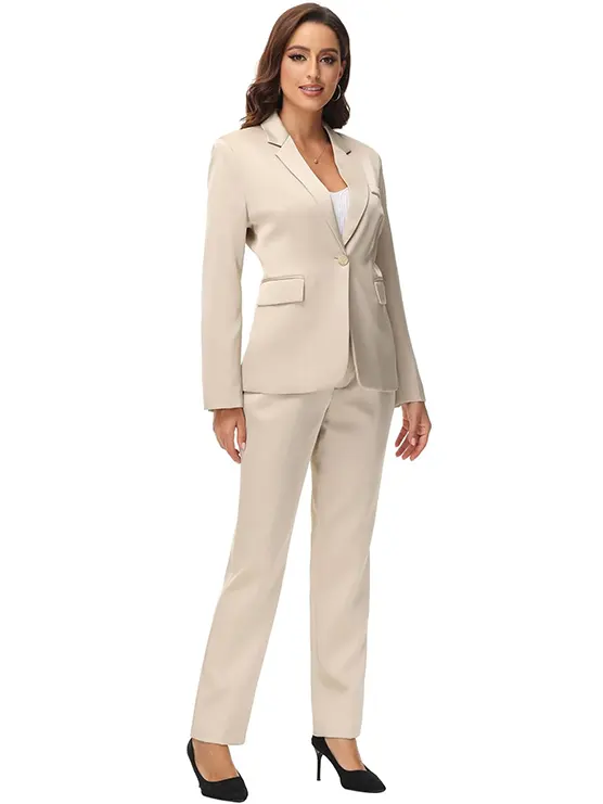 MODFUL Women Business Clothes Pant Suits Professional Office 2 Piece Suits